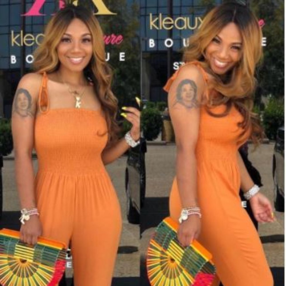 Orange Bell Jumpsuit
